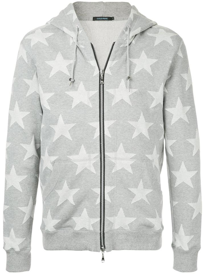 Guild Prime Star Print Hoodie - Grey