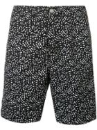 Onia Calder Patterned Trunks, Men's, Size: 30, Black, Polyester