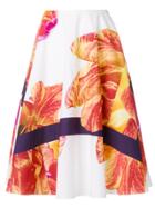 Salvatore Ferragamo Patterned A-line Skirt - White