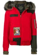 Mr & Mrs Italy Fur-trimmed Down Jacket - Red