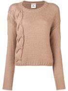 Semicouture Knitted Jumper - Brown