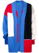 Paura Ulu Colour Block Cardigan - Blue