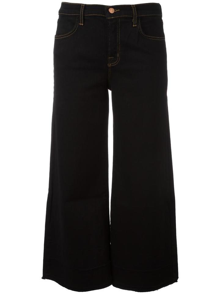 J Brand 'cropped Over' Jeans, Women's, Size: 29, Black, Cotton/polyurethane