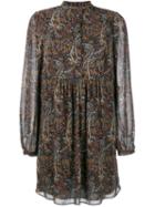 Saint Laurent Floral Print Dress, Women's, Size: 40, Viscose/silk