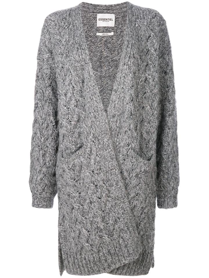 Essentiel Antwerp Oversized Cardigan - Grey