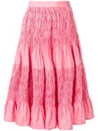 Molly Goddard Flared Midi Skirt - Pink