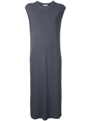 Torrazzo Donna - Sleeveless Knitted Dress - Women - Rayon - One Size, Grey, Rayon