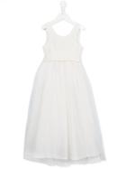 Opililai Bow-waist Tulle Dress, Girl's, Size: 8 Yrs, White