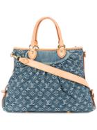 Louis Vuitton Vintage Neo Cabby Gm 2way Monogram Denim Handbag - Blue