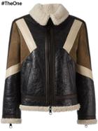 Neil Barrett Panelled Leather Jacket - Brown