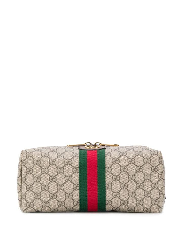 Gucci Ophidia Gg Toiletry Case - Brown