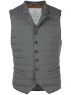 Brunello Cucinelli Sleeveless Padded Gilet - Grey