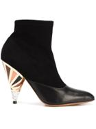 Givenchy Prism Heel Ankle Boots - Black