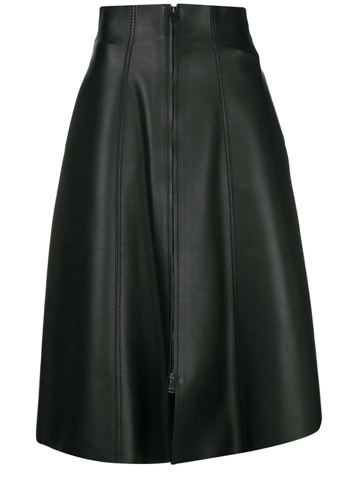 Fendi Front Zip Skirt - Black