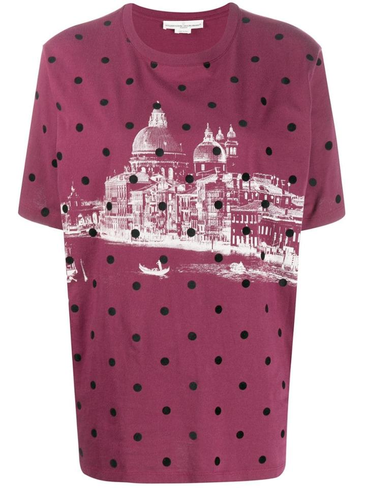 Golden Goose Venice Landscape T-shirt - Red
