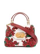Dolce & Gabbana Welcome Flower-embellished Tote Bag - White
