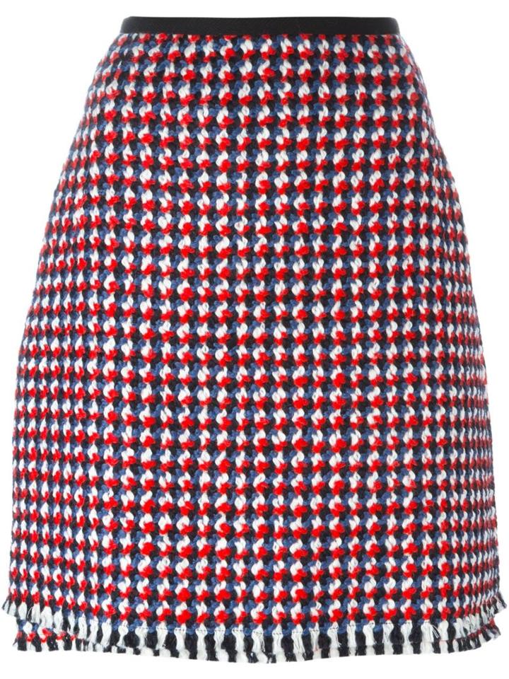 Odeeh Tweed A-line Skirt, Women's, Size: 36, Cotton/polyester/viscose/virgin Wool