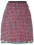 Odeeh Tweed A-line Skirt, Women's, Size: 36, Cotton/polyester/viscose/virgin Wool
