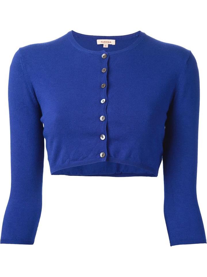 P.a.r.o.s.h. 'seline' Cropped Cardigan