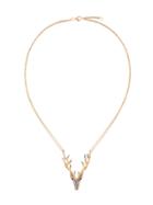 Christina Debs Deer Pendant Necklace - Metallic