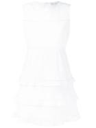 Red Valentino - Open Embroidery Dress - Women - Cotton - 42, Women's, White, Cotton