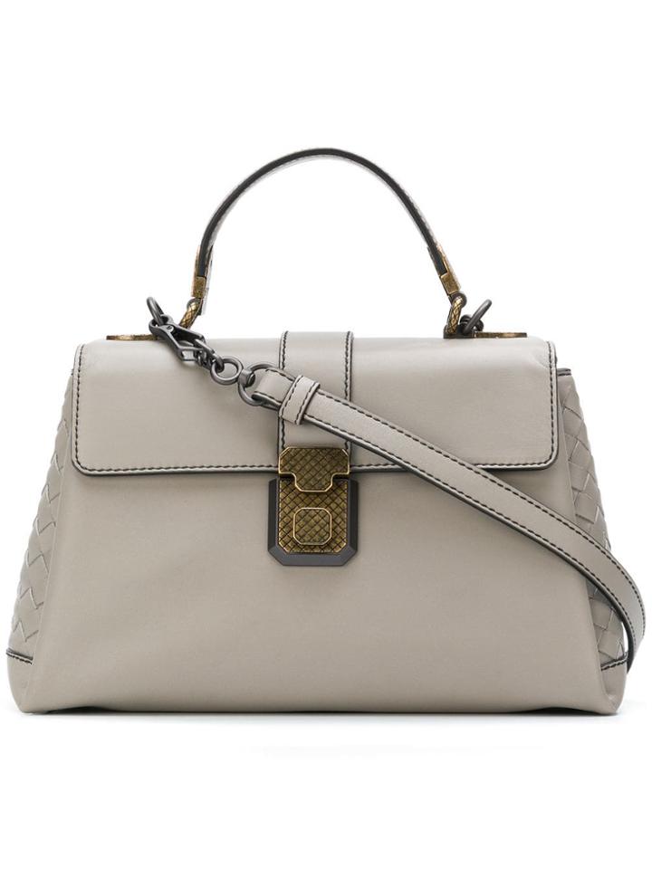Bottega Veneta Structured Tote Bag - Grey