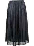 Estnation Pleated Midi Skirt - Black