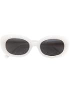 Reinaldo Lourenço Round Frame Sunglasses - White