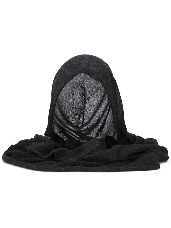 Lost & Found Ria Dunn Hood Scarf, Adult Unisex, Black, Polyamide/alpaca