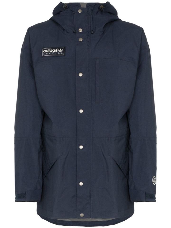 Adidas Anyon Spezial Hooded Parka Jacket - Blue