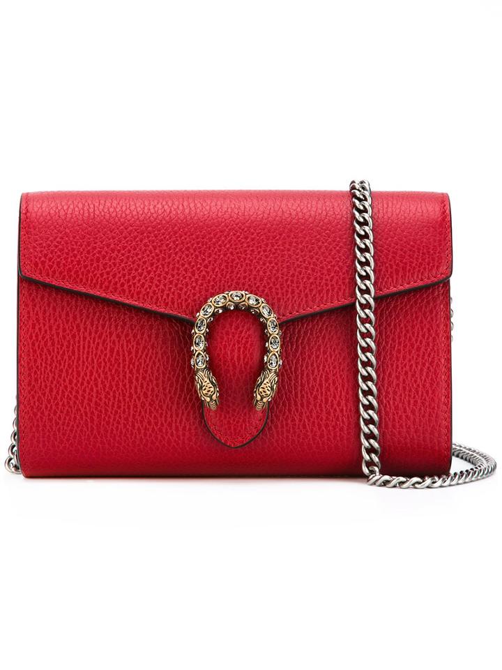 Gucci - Dionysus Shoulder Bag - Women - Calf Leather - One Size, Women's, Red, Calf Leather