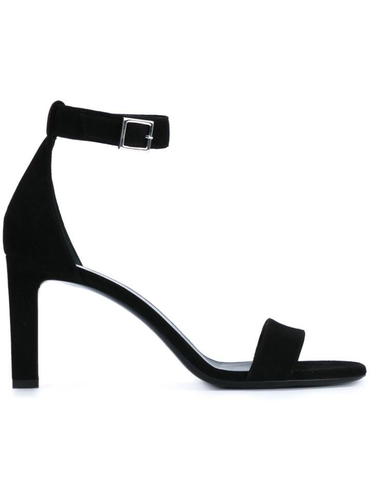 Saint Laurent Paris Sandals, Women's, Size: 39, Black, Leather/suede