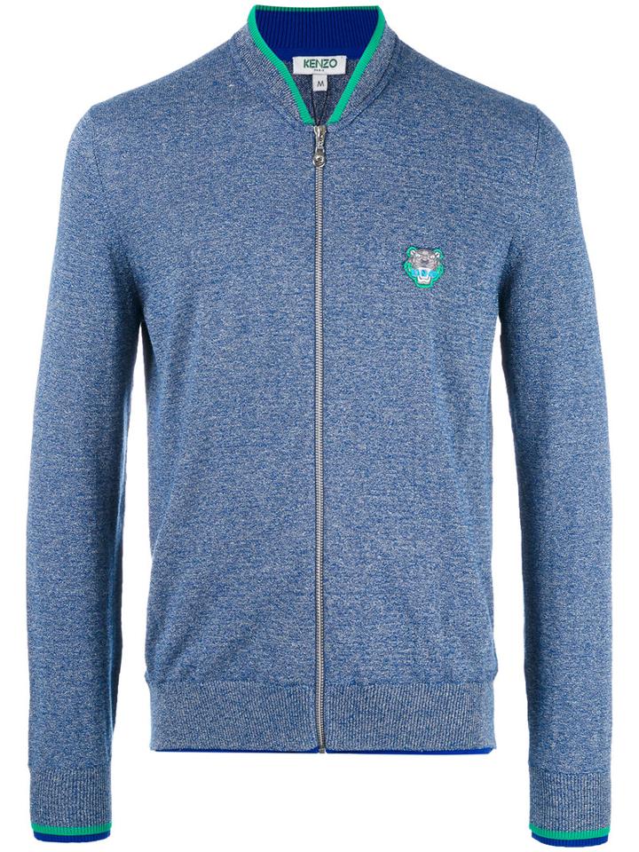 Kenzo - Mini Tiger Zipped Cardigan - Men - Cotton/polyamide - Xl, Blue, Cotton/polyamide