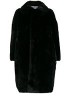 Comme Des Garçons Comme Des Garçons Oversized Faux-fur Coat - Black