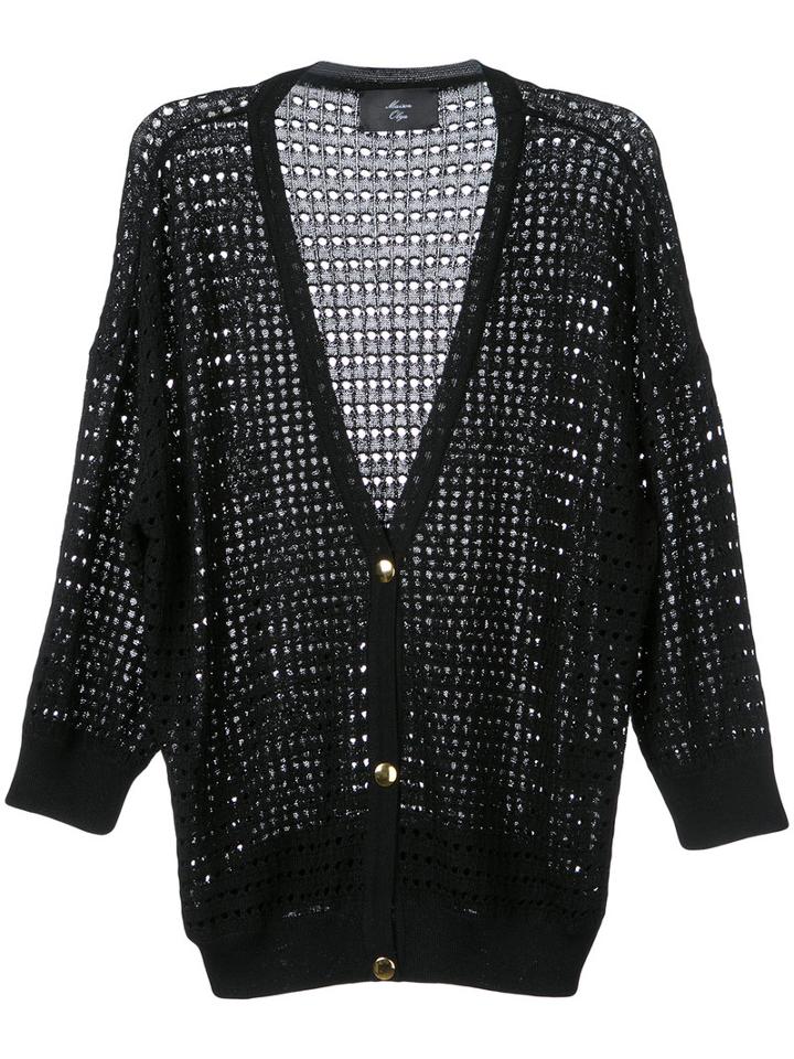 Maison Olga - 'wapixiana' Cardigan - Women - Polyamide/viscose - 0, Women's, Black, Polyamide/viscose