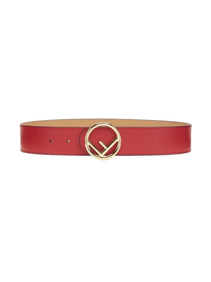 Fendi Roma Buckle Belt - Red