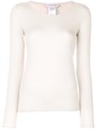 Le Tricot Perugia Crew Neck Jumper - Nude & Neutrals