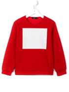 No21 Kids Square Print Sweatshirt, Boy's, Size: 11 Yrs, Red