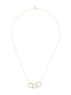 Natalie Marie 9kt Yellow Gold Large Dotted Oval Chain Necklace