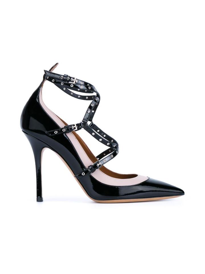 Valentino Garavani Love Latch Pumps, Women's, Size: 36, Black, Calf Leather