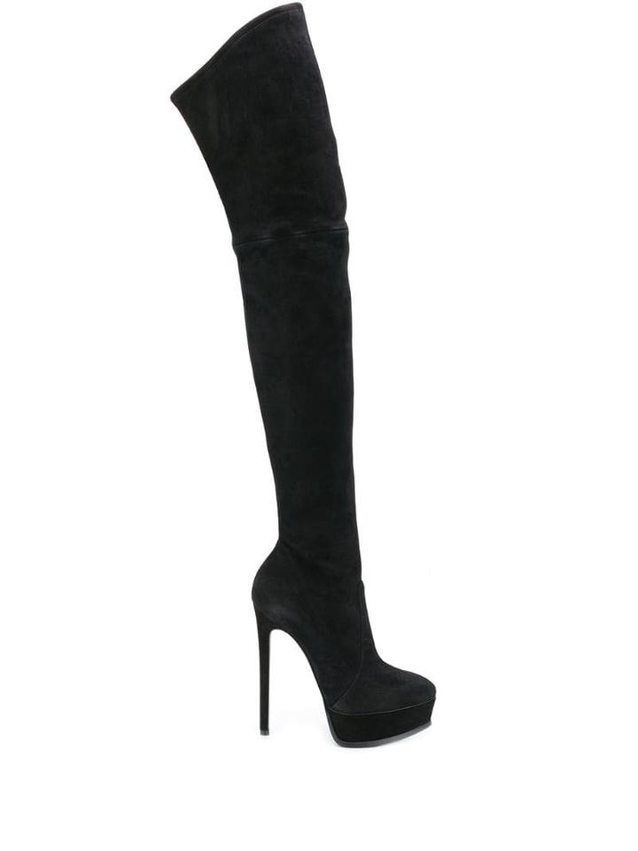 Casadei Over The Knee Stiletto Boots - Black