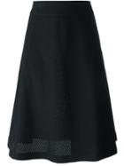 Odeeh Mesh Layer Skirt, Women's, Size: 34, Black, Cotton/polyamide