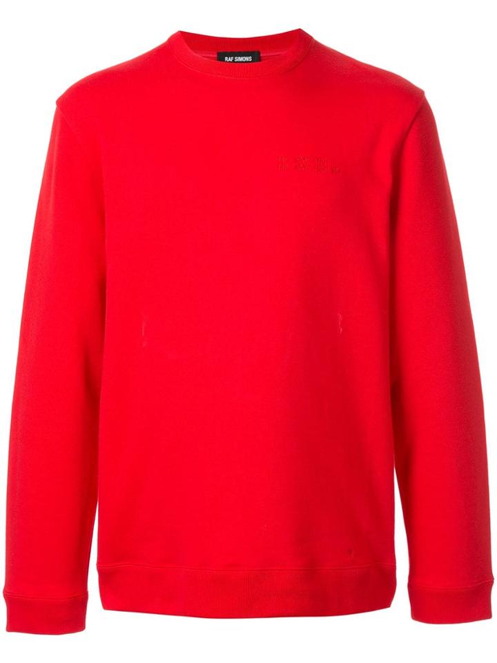 Raf Simons Transformers Print Sweatshirt - Red