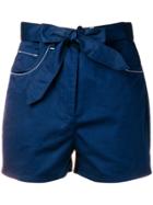 Maison Kitsuné Sun Wide-leg Shorts - Blue