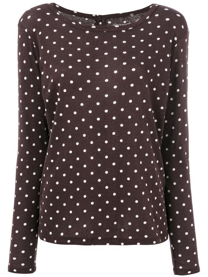 Majestic Filatures Polka Dot T-shirt - Pink & Purple