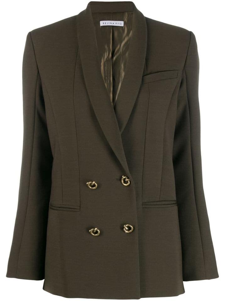 Rejina Pyo Double Breasted Blazer - Green