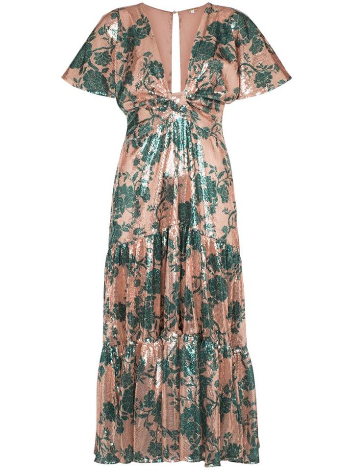 Johanna Ortiz Modern Muse Sequin-embellished Dress - Green