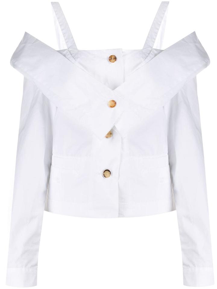 Ambush Nobo Off-the-shoulder Shirt - White
