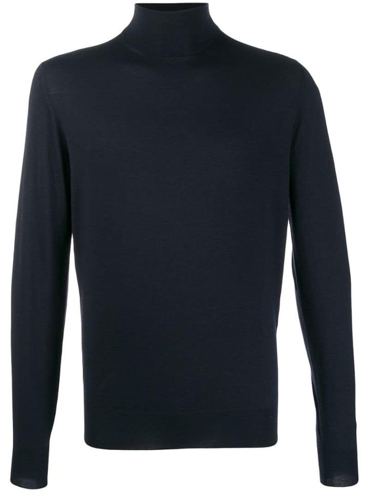 Dell'oglio Turtle Neck Jumper - Blue