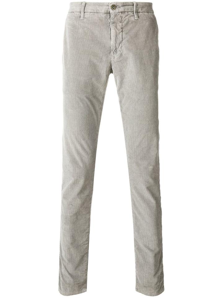 Incotex Slim Corduroy Trousers - Grey